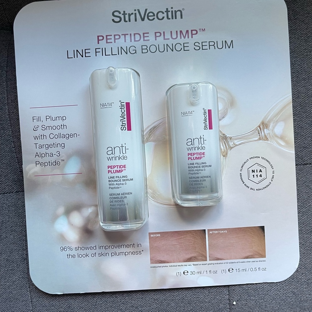 StriVectin Peptide Plump Line Filling Bounce Serum - Silver & White